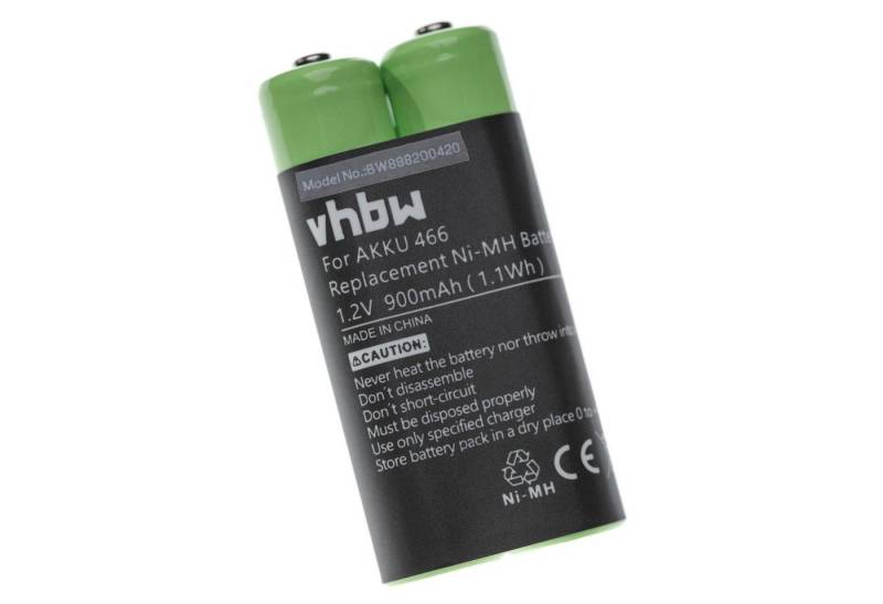 AccuCell Akku für Diktiergerät wie Grundig 466, GZS2100 900mAh (1.2V) NiMH Akku von AccuCell