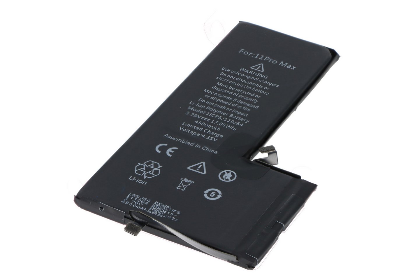 AccuCell Akku passend für Apple iPhone 11 Pro Max, Li-Polymer, 3,79V, 4500mAh, Smartphone-Akku AccuCell Akku passend für Apple iPhone 11 Pro Max, Li-Polymer, 3,79V, 4500mAh, Smartphone-Akku von AccuCell