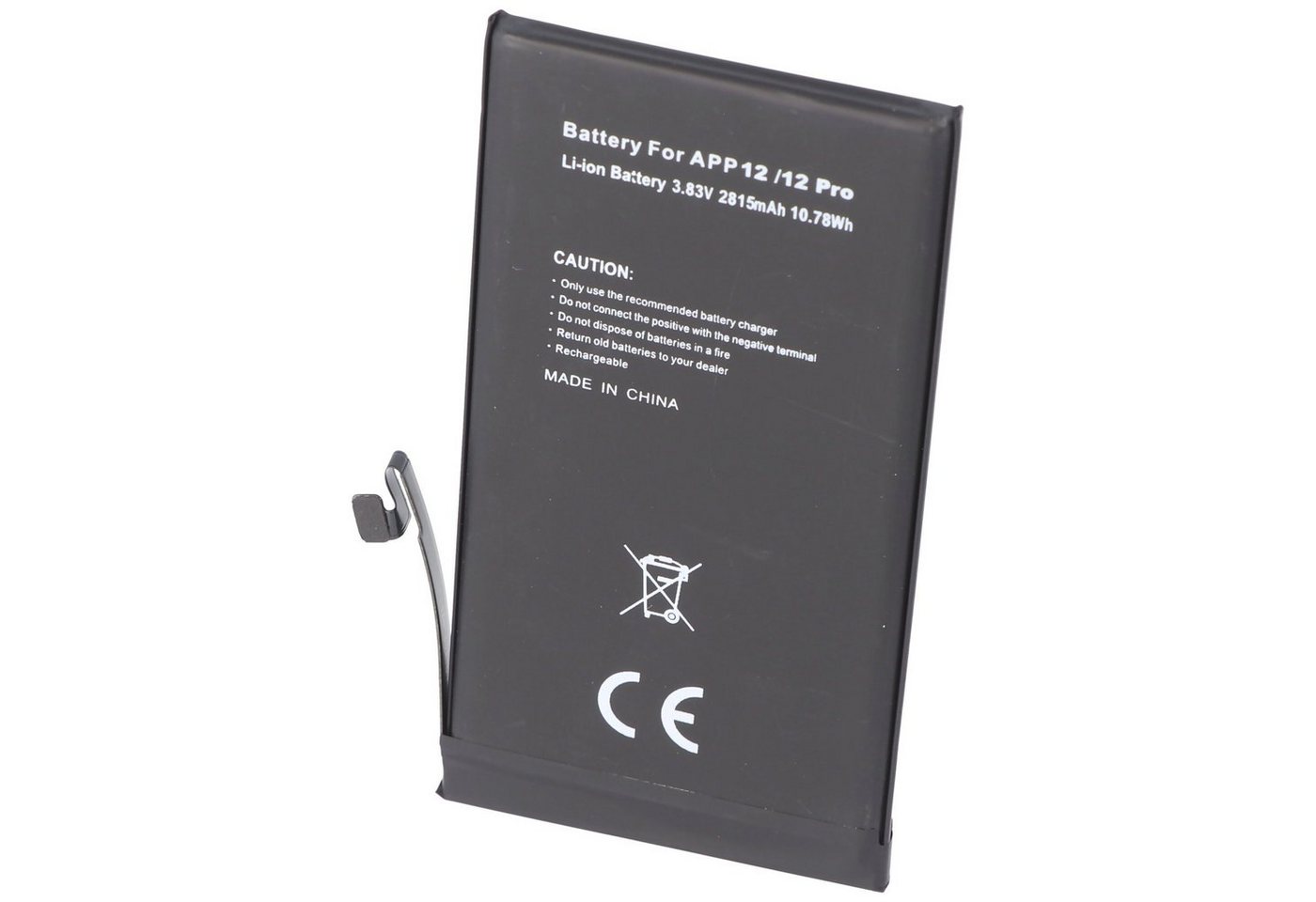 AccuCell Akku passend für Apple iPhone 12/12 Pro, Li-Polymer, 3,83V, 2815mAh, Akku AccuCell Akku passend für Apple iPhone 12/12 Pro, Li-Polymer, 3,83V, 2815mAh, Akku von AccuCell
