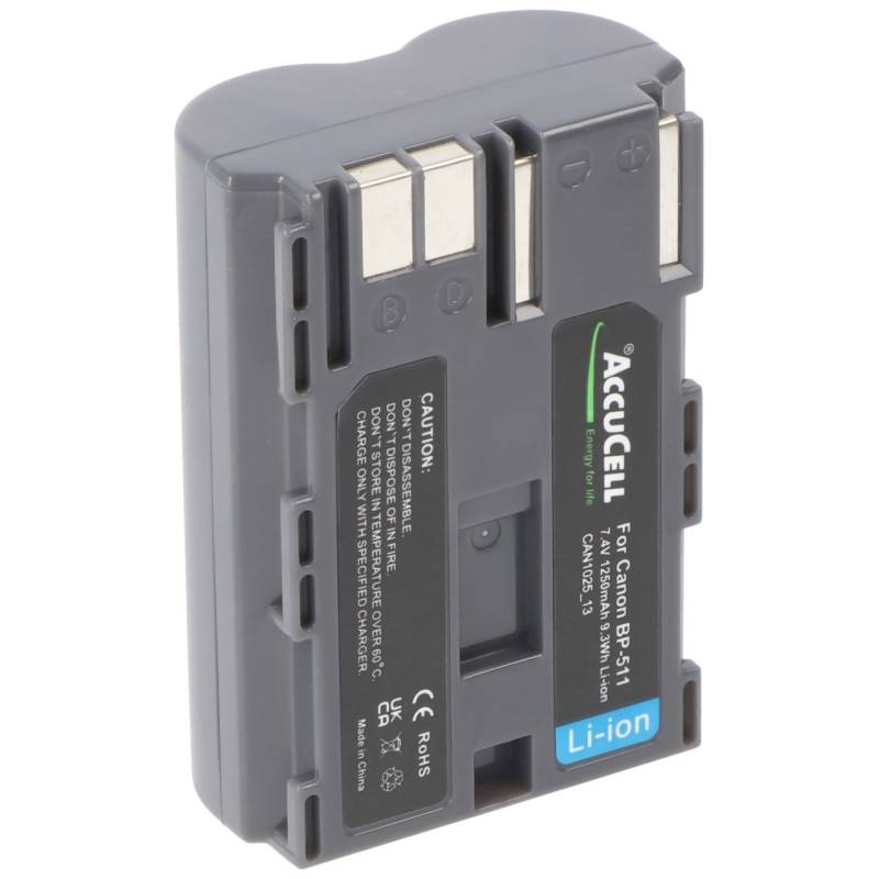 AccuCell Akku passend für Canon DM-MV450, 1600mAh von AccuCell