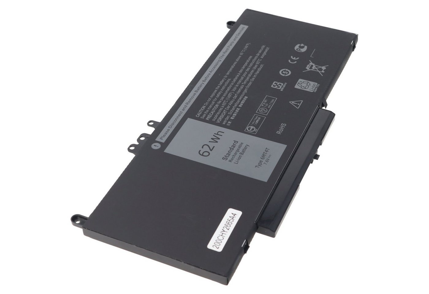 AccuCell Akku passend für Dell Latitude E5470, E5570, 6MT4T, Li-Polymer, 7,4V, Akku 8155 mAh (7,6 V) von AccuCell