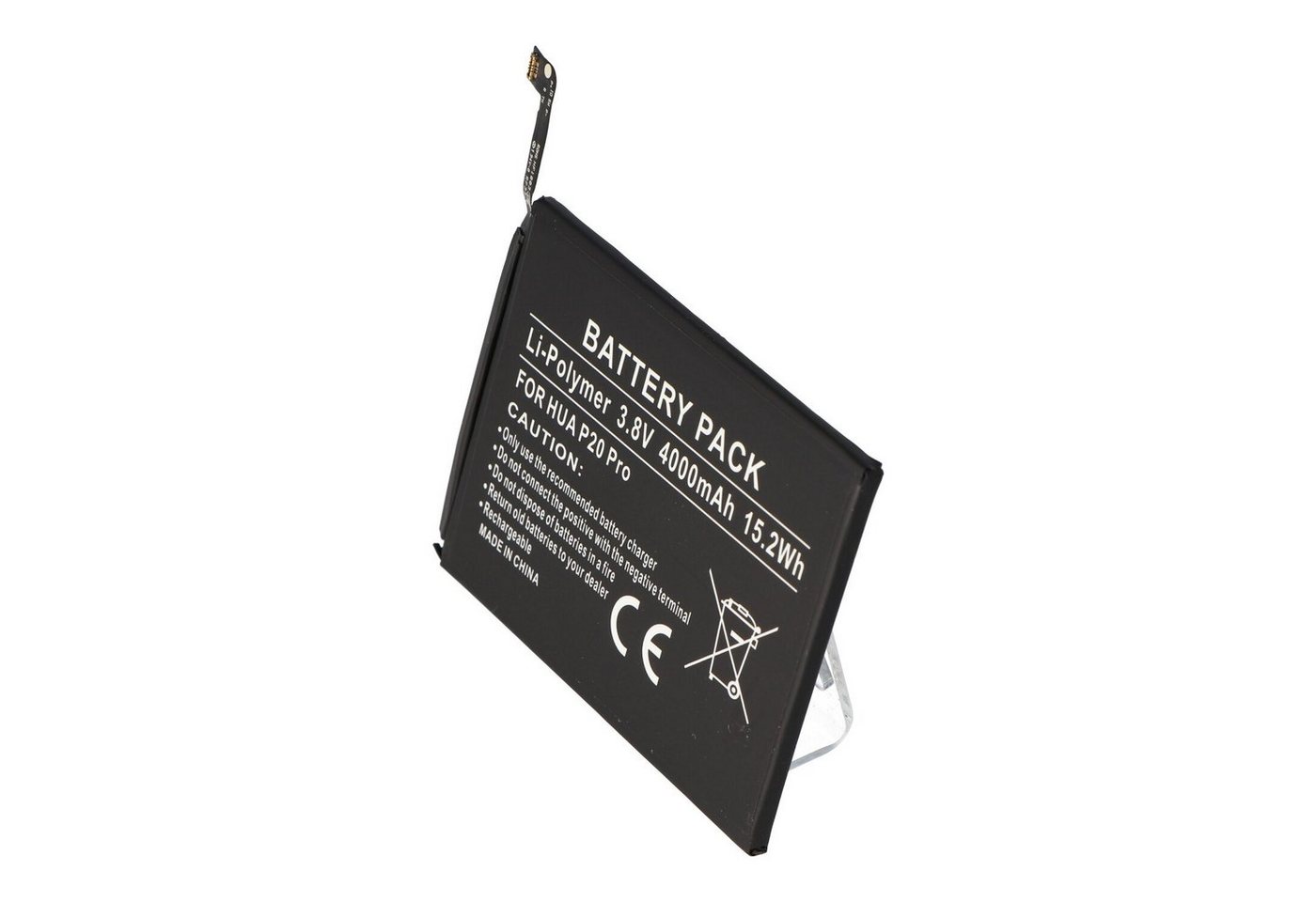 AccuCell Akku passend für Huawei P20 Pro, Li-Polymer, 3,8V, 4000mAh, 15,2Wh, b Akku 4000 mAh (3,8 V) von AccuCell