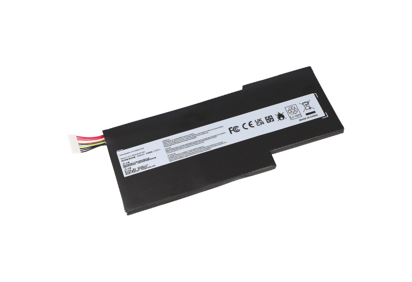 AccuCell Akku passend für MSI GE66, GE66 Raider, Li-Polymer, 11,4V, 4600mAh, 5 Akku von AccuCell