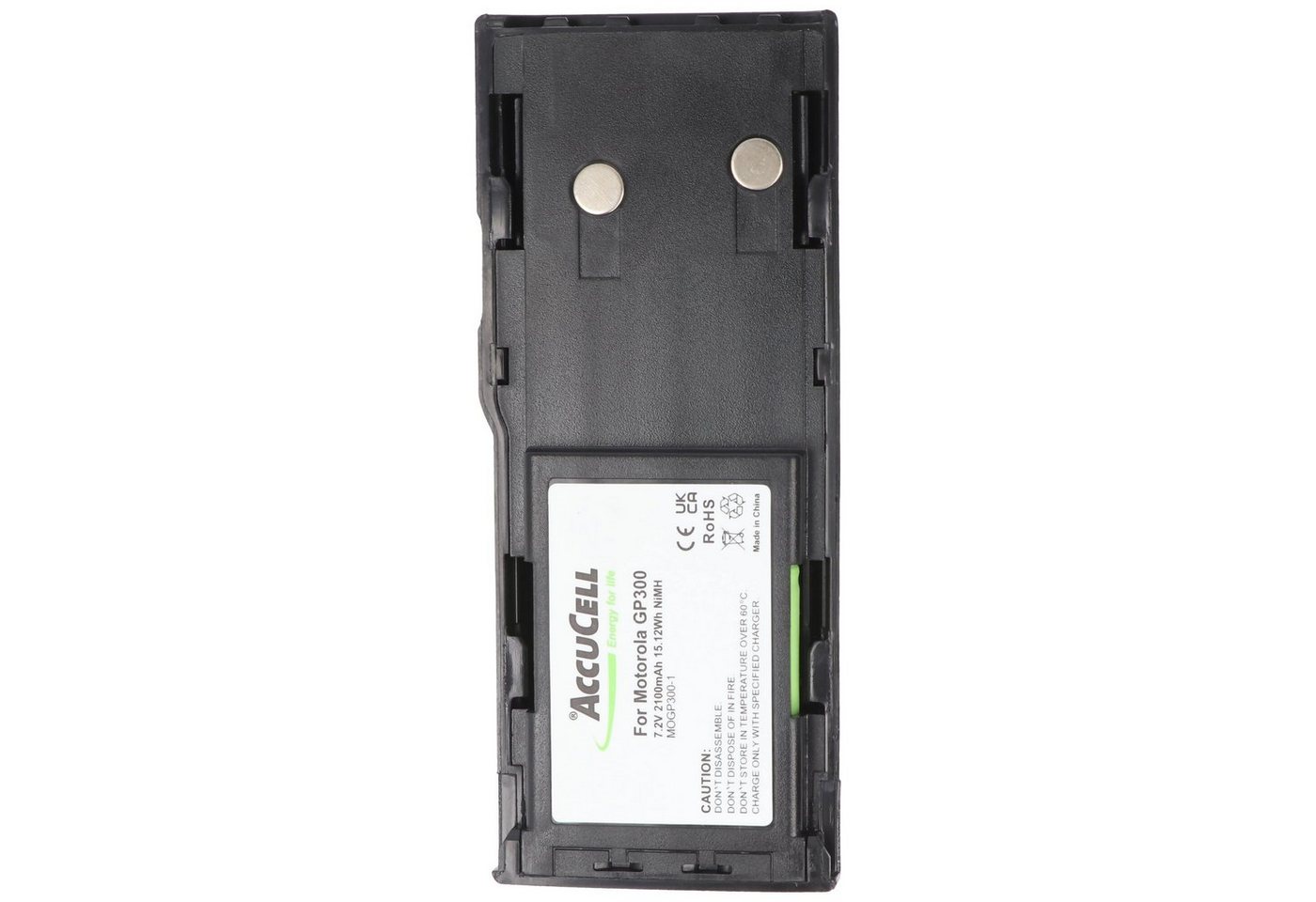 AccuCell Akku passend für Motorola GP300 Akku GP600 HNN9628A NiMH 1800-2100mAh Akku 2100 mAh (7,2 V) von AccuCell