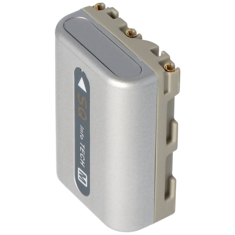 AccuCell Akku passend für Sony NP-FM50, Sony NP-FM51 Akku Silber von AccuCell