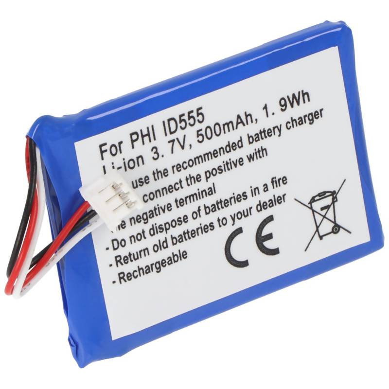 AccuCell Akku passend für den Akku PHILIPS ID555, ID5551B/38, ID5552B/38 von AccuCell