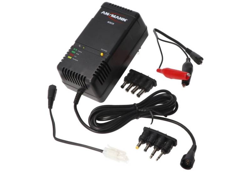 AccuCell Akkupack-Ladegerät ACS NiMH für 1,2 Volt bis 12 Volt AkkuPack z.B. Ra Akku-Ladestation von AccuCell