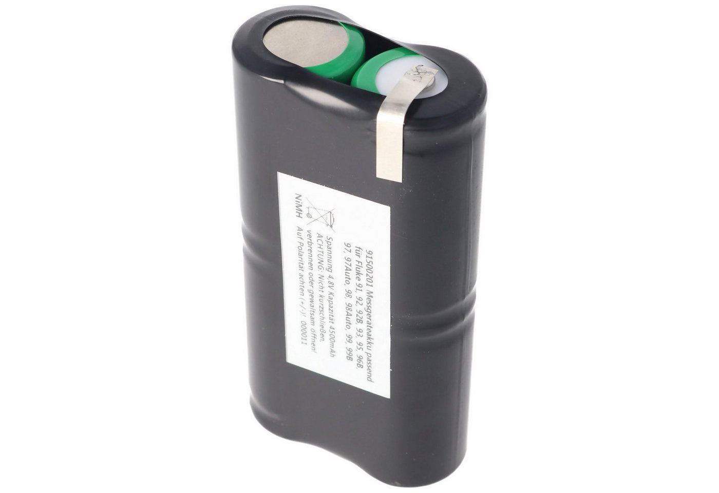 AccuCell Akkupack für Fluke ScopeMeter PM9086 Akku NiMH 4,8 Volt 4000mAh Akku 4000 mAh (4,8 V) von AccuCell