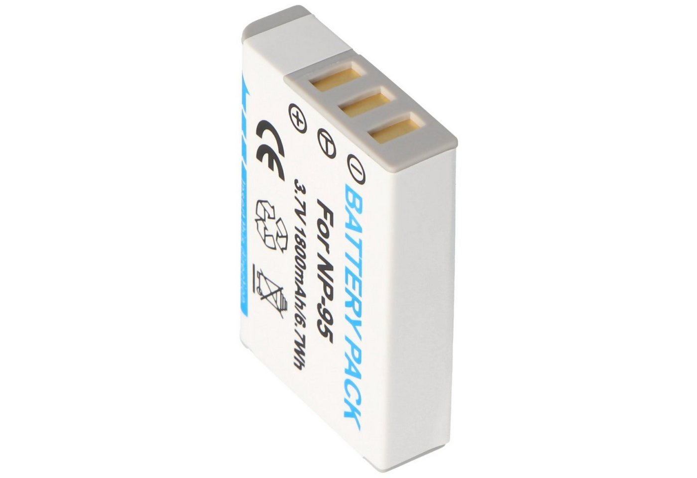 AccuCell Nachbau Akku passend für den Fuji NP-95 Akku, FinePix F30, X100T Akku 1800 mAh (3,7 V) von AccuCell