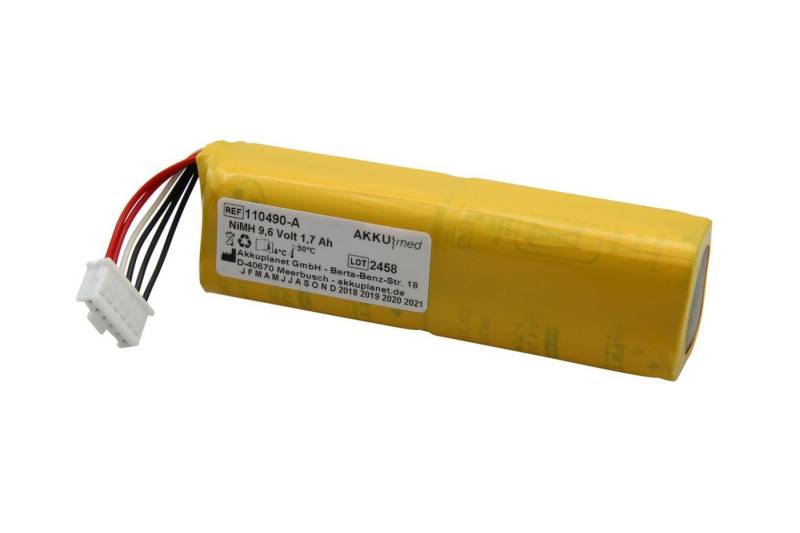 AccuCell NiMH Akku passend für Fukuda Denshi EKG Cardimax. FX-7202 Akku 1700 mAh (9,6 V) von AccuCell