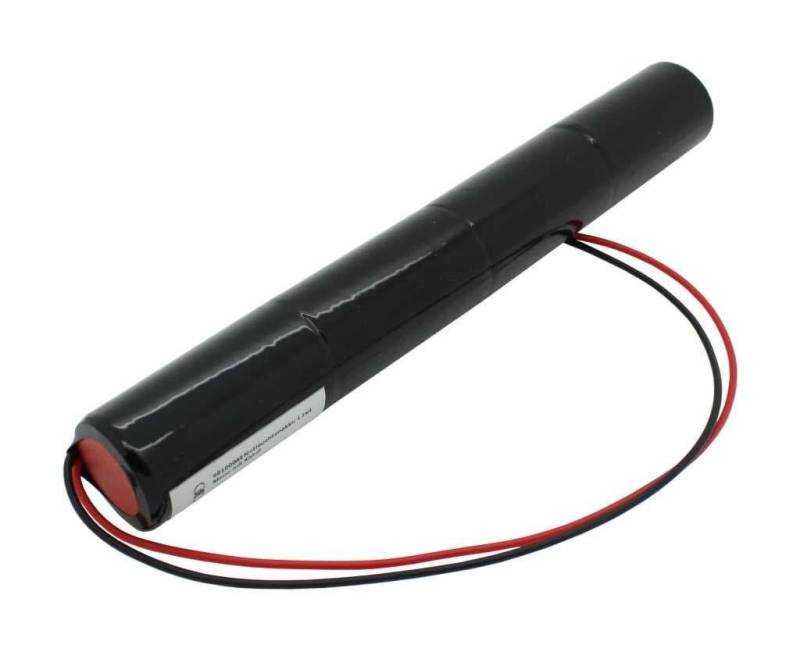 AccuCell Notleuchtenakku NiCd 4,8V 4500mAh L1x4 Mono D mit 200mm Kabel einseit Akku 4500 mAh (4,8 V) von AccuCell