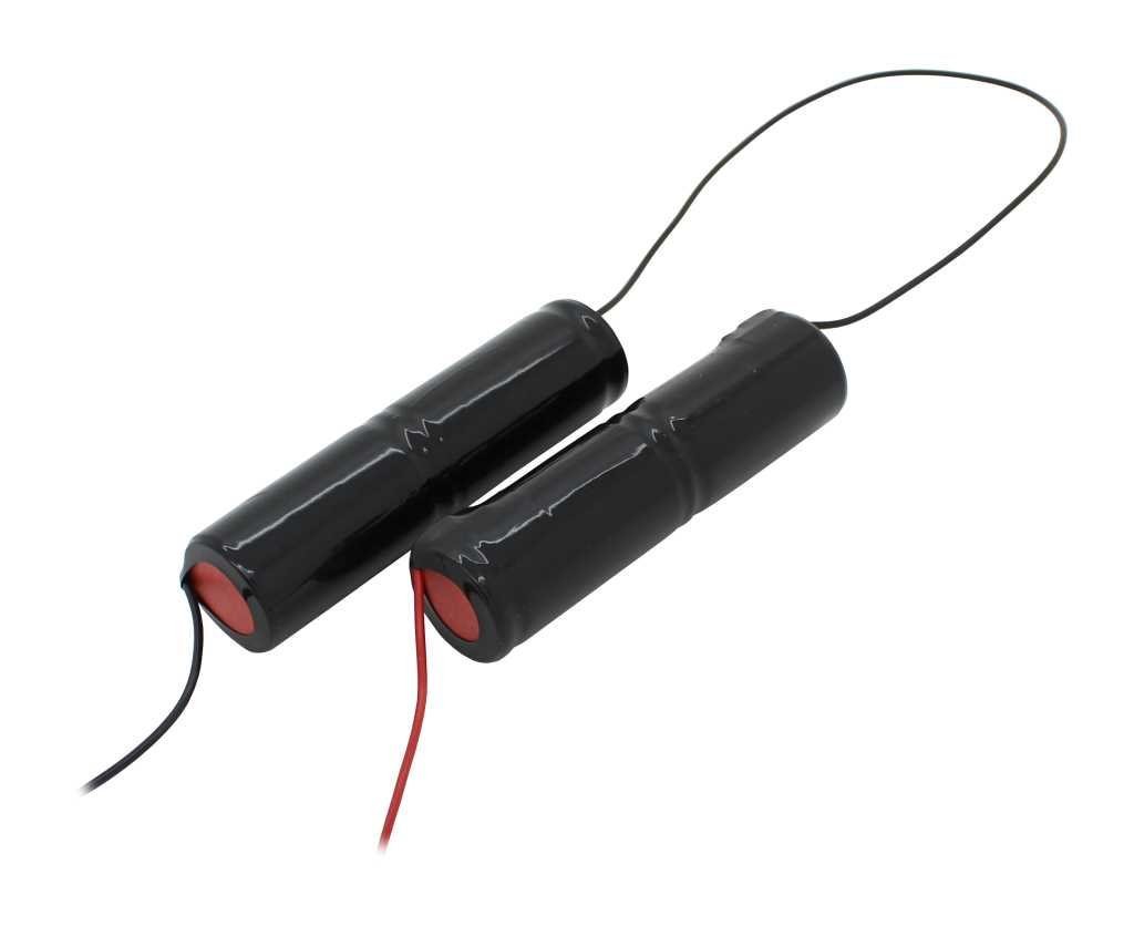 AccuCell Notleuchtenakku NiMH 4,8V 4000mAh L2x2 Baby C mit 200mm Kabel beidsei Akku von AccuCell