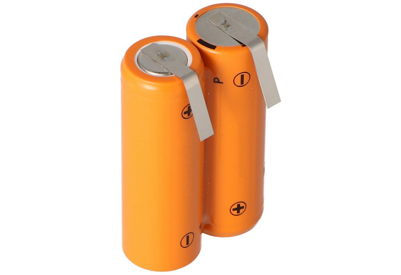 AccuCell Rasiererakku NiMH 2,4V 1200mAh mit Lötfahnen ersetzt Philips 138 1060 Akku 1400 mAh (2,4 V) von AccuCell