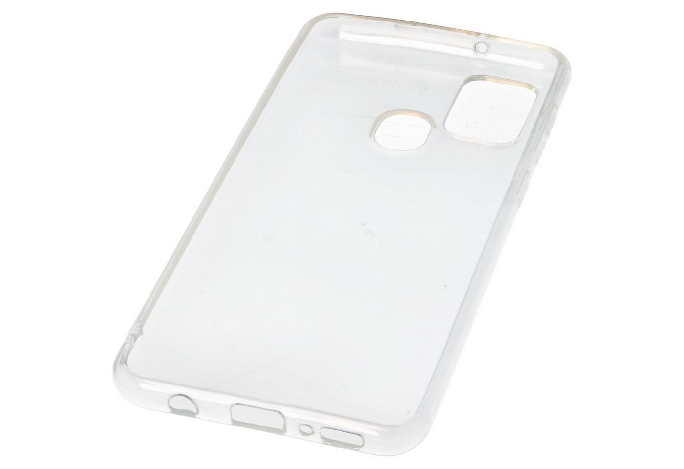 AccuCell Smartphone-Hülle Hülle passend für Samsung Galaxy A21 S - transparente Schutzhülle, An von AccuCell