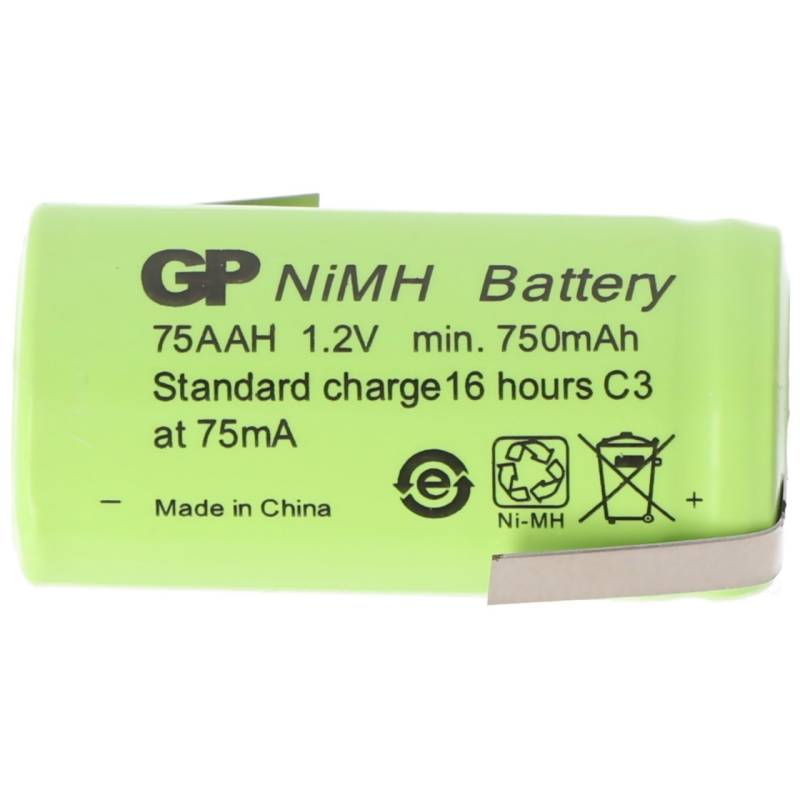 Akku 2/3AA NiMH-Akku mit Lötfahne Z-Form 650mAh von AccuCell