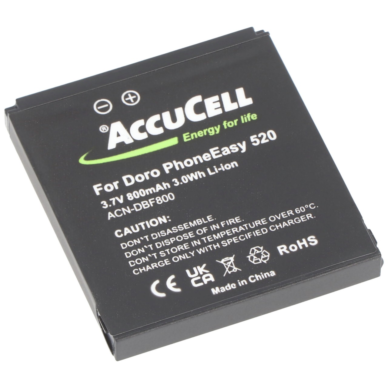 Akku für Doro PhoneEasy 520 Akku DBF-800A, DBF-800B, DBF-800C, DBF-800D, DBF-800E 43,7x39,6x5,5mm Akku für Doro PhoneEasy 520 Akku DBF-800A, DBF-800B, DBF-800C, DBF-800D, DBF-800E 43,7x39,6x5,5mm von AccuCell