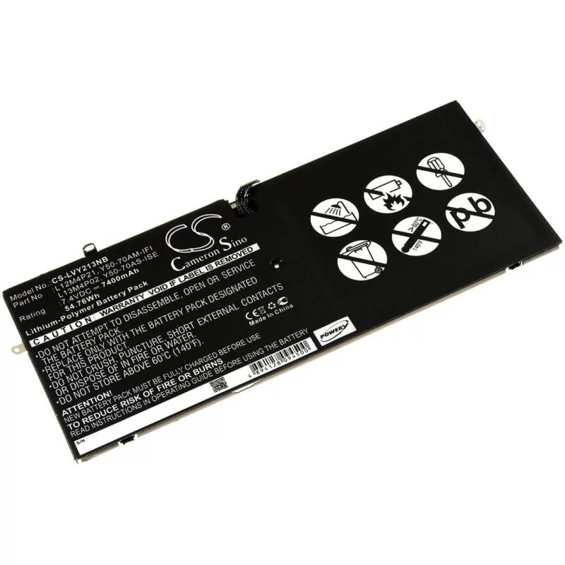 Akku für Laptop Lenovo Yoga 2 Pro 13.3" / Yoga 2 Pro Ultrabook / Typ 21CP5/57/128-2 - 7,4V - 7400 mAh von AccuCell