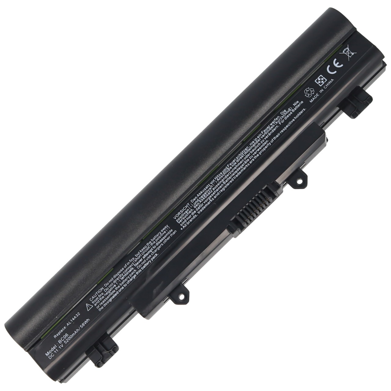 Akku passend für ACER Aspire E15 Touch, Li-Ion, 11,1V, 5200mAh, 57,7Wh, black Akku passend für ACER Aspire E15 Touch, Li-Ion, 11,1V, 5200mAh, 57,7Wh, black von AccuCell