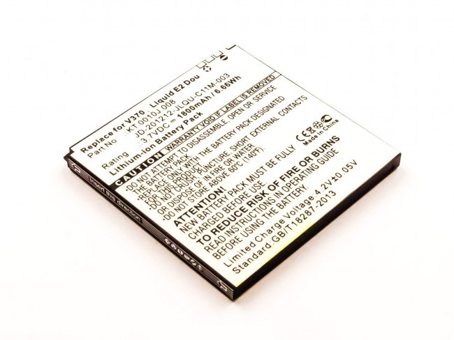 Akku passend für Acer Liquid E2, V370, Li-Ion, 3,7V, 1800mAh, 6,7Wh von AccuCell