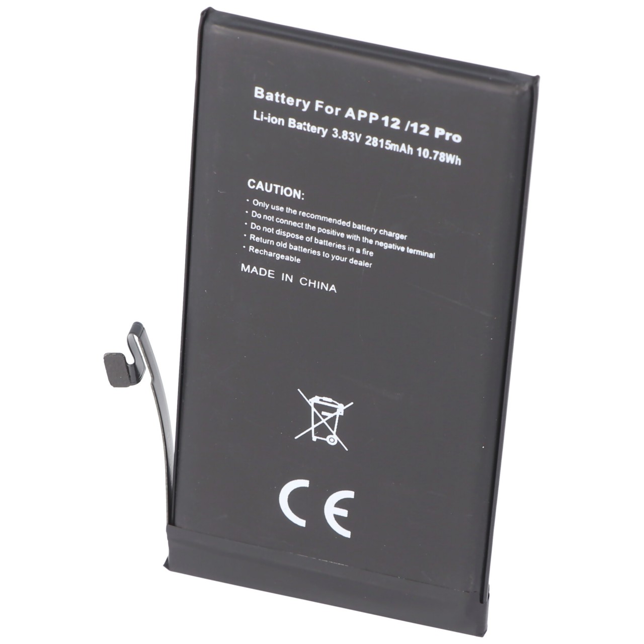Akku passend für Apple iPhone 12/12 Pro, Li-Polymer, 3,83V, 2815mAh, 10,78Wh, built-in, ohne Werkzeug Akku passend für Apple iPhone 12/12 Pro, Li-Polymer, 3,83V, 2815mAh, 10,78Wh, built-in, ohne Werkzeug von AccuCell