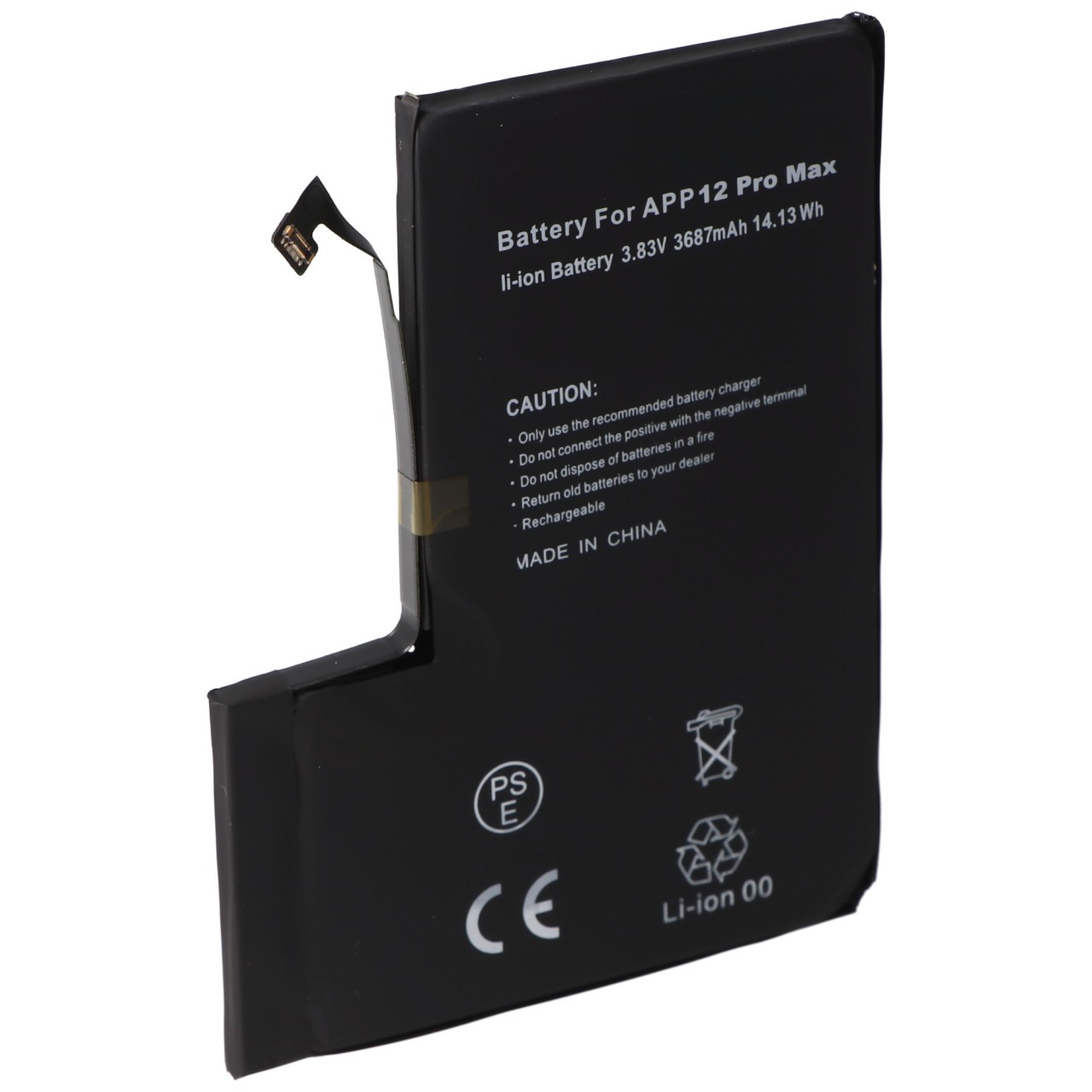 Akku passend für Apple iPhone 12 Pro Max, Li-Polymer, 3,83V, 3687mAh, 14,13Wh, built-in, ohne Werkzeug Akku passend für Apple iPhone 12 Pro Max, Li-Polymer, 3,83V, 3687mAh, 14,13Wh, built-in, ohne Werkzeug von AccuCell