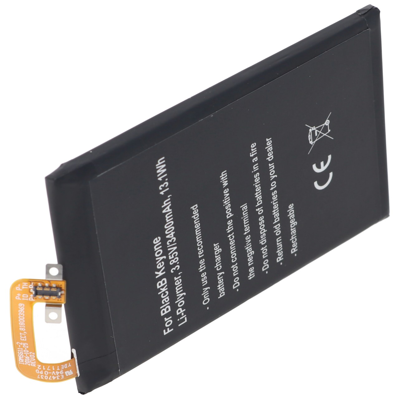 Akku passend für Blackberry Keyone, Li-Polymer, 3,85V, 3400mAh, 13,1Wh, built-in, ohne Werkzeug Akku passend für Blackberry Keyone, Li-Polymer, 3,85V, 3400mAh, 13,1Wh, built-in, ohne Werkzeug von AccuCell