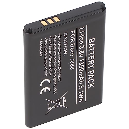 Akku passend für Doro 7060, DBS-1350A Li-ion, 3,8V, 1350mAh, 5,1Wh, ca. 53 x 38,5 x 5,6mm von AccuCell