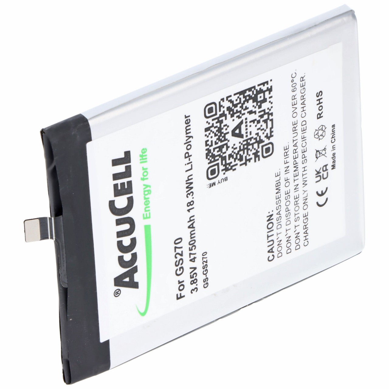 Akku passend für Gigaset GS270 Li-Polymer 3.85V 4750mAh 18.3Wh Akku passend für Gigaset GS270 Li-Polymer 3.85V 4750mAh 18.3Wh von AccuCell
