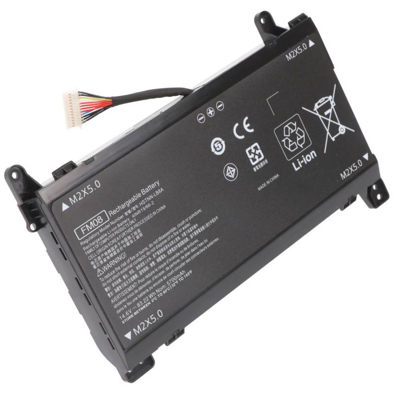 Akku passend für HSTNN-LB8A Akku HSTNN-LB8B 12 Pin, 12polig Stecker beachten von AccuCell