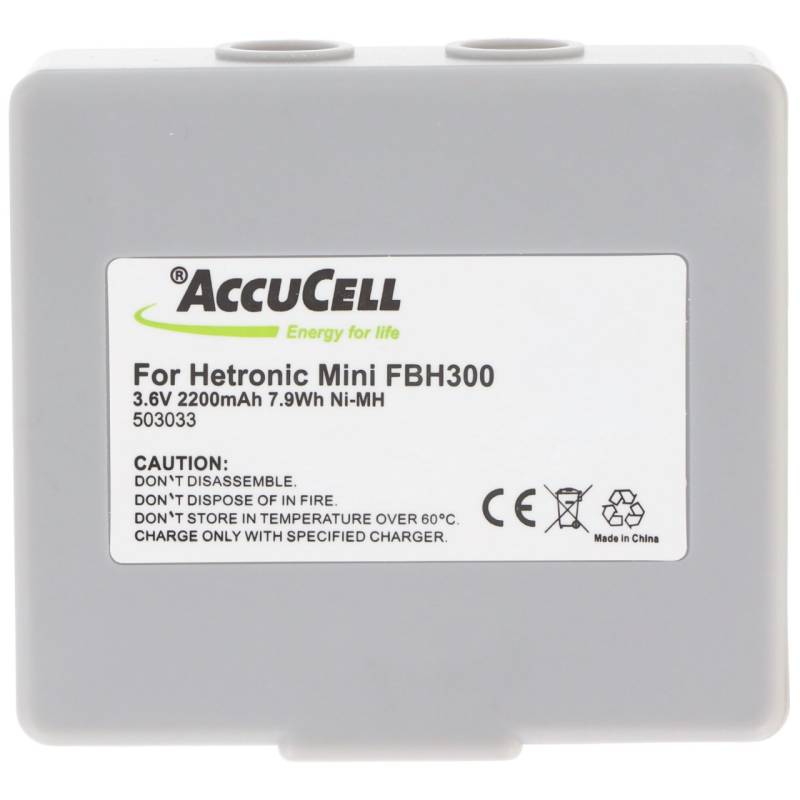 Akku passend für Hetronic NM13HA Akku 68300990, 68300600, 68300950, FBH300, RHE3620KG 3,6 Volt 2000-2200mAh von AccuCell