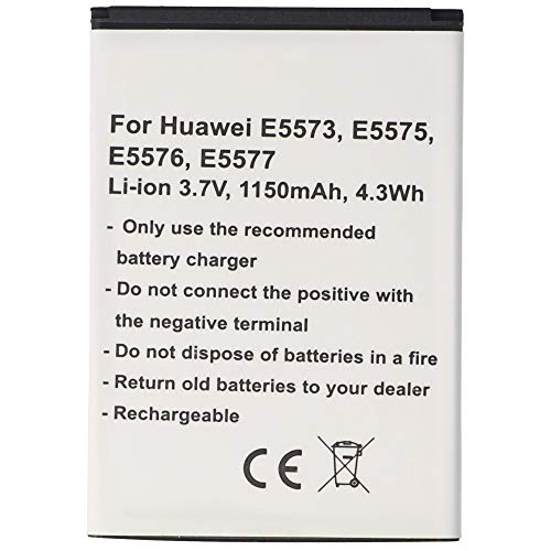 Akku passend für Huawei E5573, E5575, E5576, E5577, Li-Ion, 3,7V, 1150mAh, 4,3Wh von AccuCell