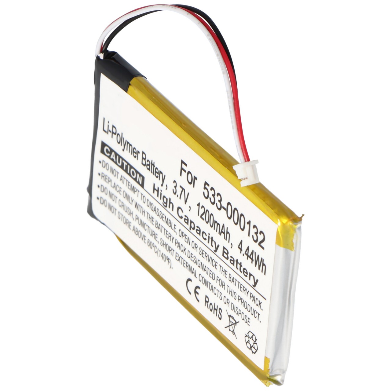 Akku passend für Logitech G533, G933 Li-Polymer 533-000132 3,7V 1200mAh 4,4Wh ca. 58,68 x 38,44 x 8,30mm Akku passend für Logitech G533, G933 Li-Polymer 533-000132 3,7V 1200mAh 4,4Wh ca. 58,68 x 38,44 x 8,30mm von AccuCell