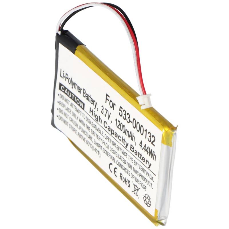 Akku passend für Logitech G533, G933 Li-Polymer 533-000132 3,7V 1200mAh 4,4Wh ca. 58,68 x 38,44 x 8,30mm von AccuCell