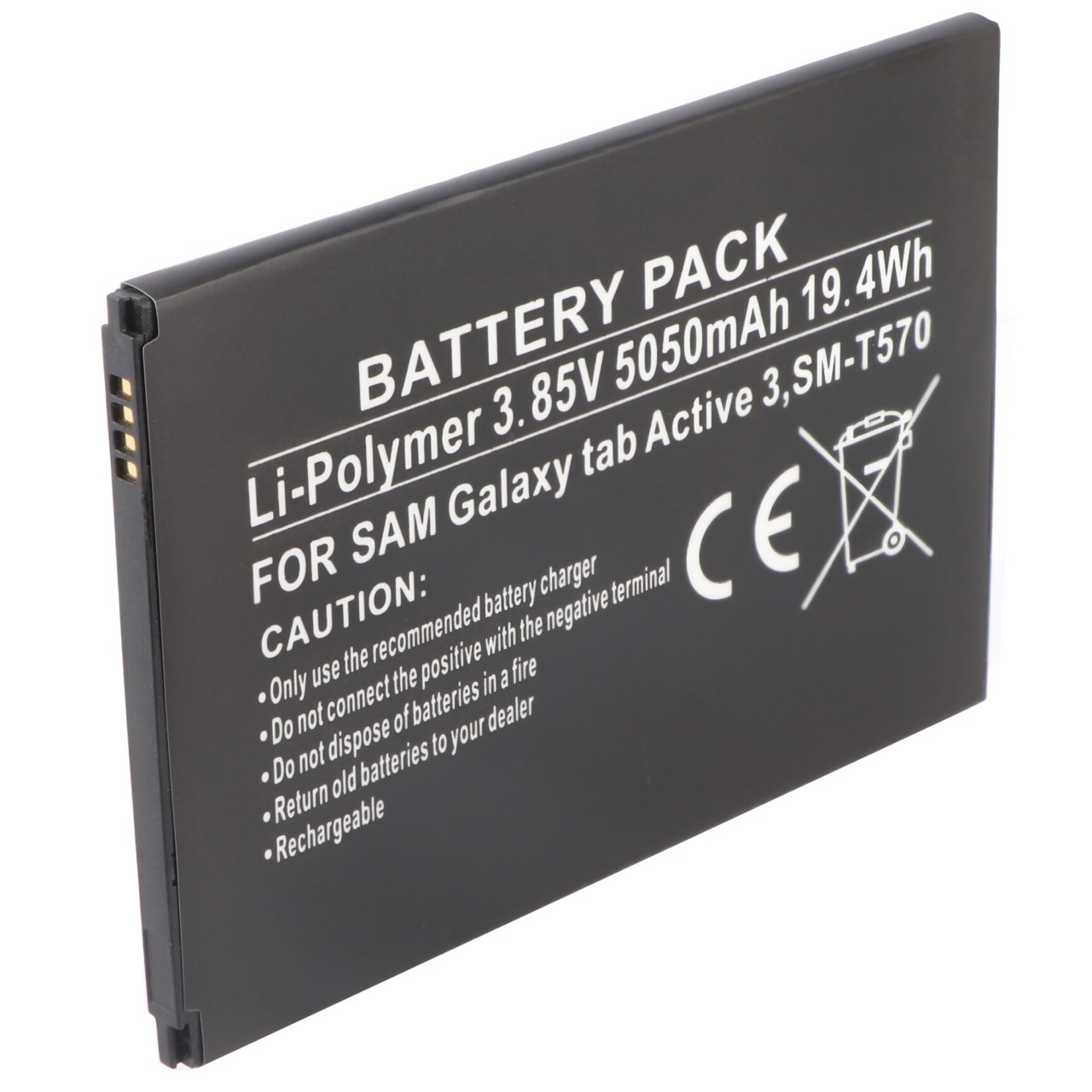 Akku passend für Samsung Galaxy Tab Active 3, SM-T570, Li-Polymer, 3,85V, 5050mAh, 19,4Wh Akku passend für Samsung Galaxy Tab Active 3, SM-T570, Li-Polymer, 3,85V, 5050mAh, 19,4Wh von AccuCell