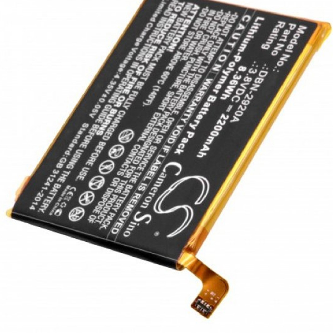 Akku passend für den Doro 8040 Handy Akkutyp DBN-2920A 3.8V 2200mAh Akku passend für den Doro 8040 Handy Akkutyp DBN-2920A 3.8V 2200mAh von AccuCell
