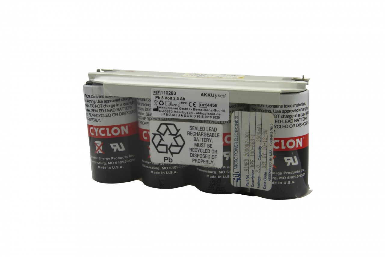 Blei Akku passend für Baxter PulsoxiMeter ASAT 8,0 Volt 2,5 Ah CE Konform Blei Akku passend für Baxter PulsoxiMeter ASAT 8,0 Volt 2,5 Ah CE Konform von AccuCell