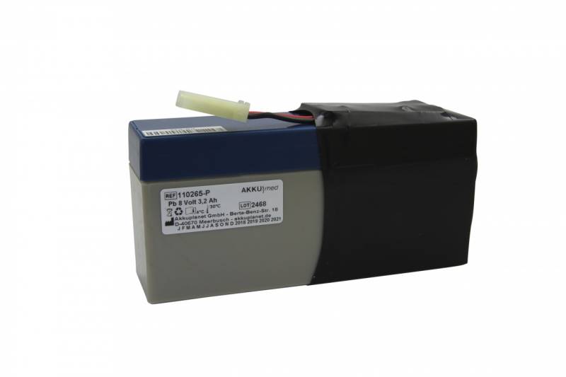 Blei Gel Akku passend für Protocol Propaq CS Vital Signs Monitor (VSM) 101-106/ 242/ 244/ 246 (Einzelakku) 8 Volt 3,2 Ah mit Powersonic Zellen von AccuCell