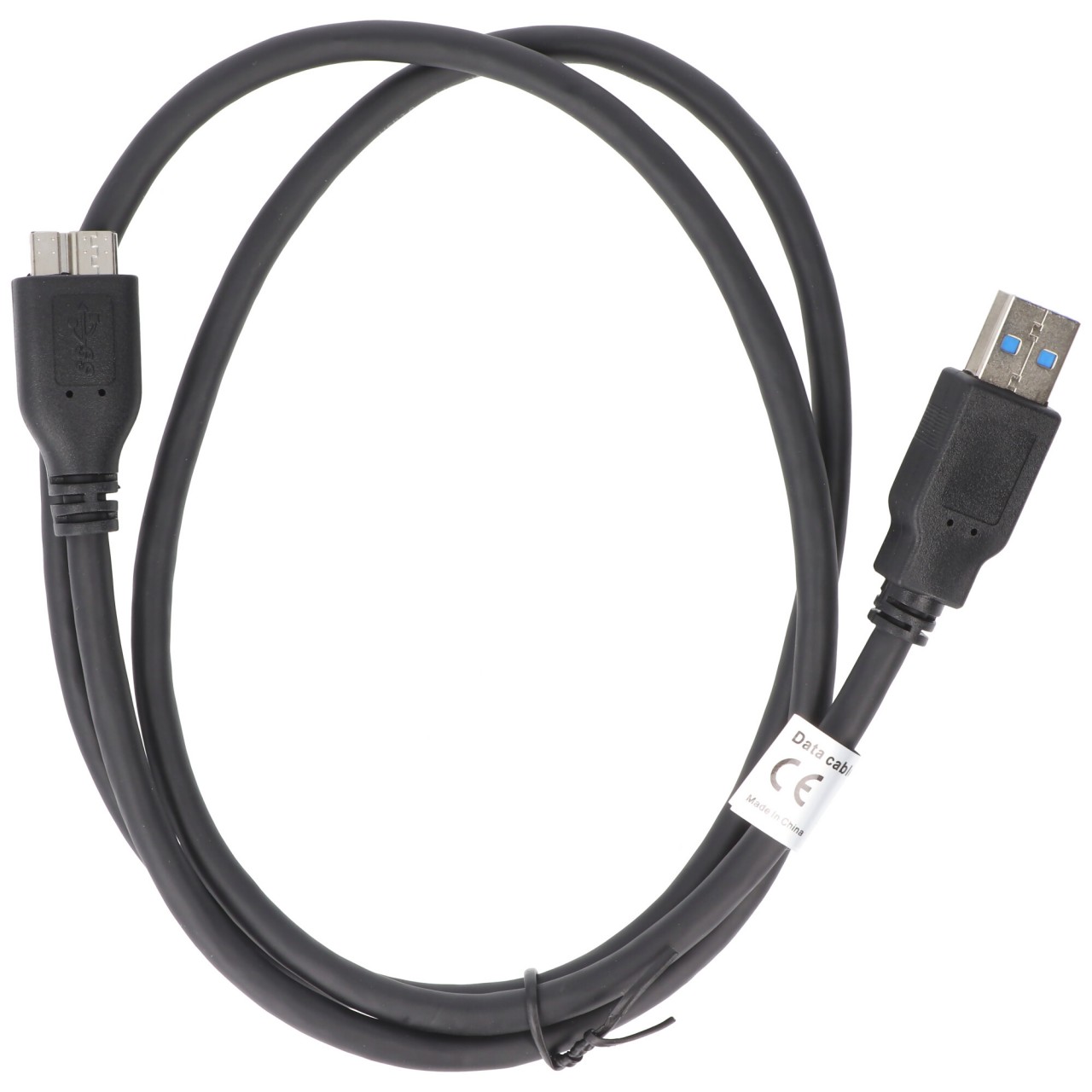 Datenkabel kompatibel zu Micro-USB 3.0, 1 Meter, Farbe schwarz Datenkabel kompatibel zu Micro-USB 3.0, 1 Meter, Farbe schwarz von AccuCell