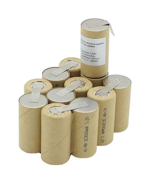 Ersatz-Akku passend für Kress 144 ASMH 14,4 Volt 2000mAh, NiMH Akkupack zum Selbsteinbau von AccuCell