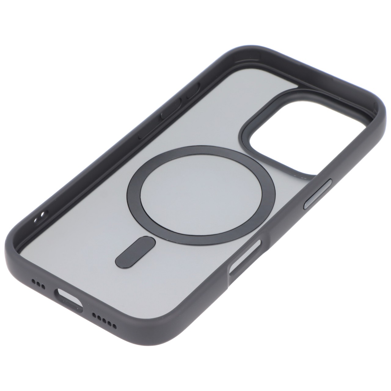 Hülle passend für Apple iPhone 16 Pro - schwarz transparent MagSafe Wireless Charging Hülle passend für Apple iPhone 16 Pro - schwarz transparent MagSafe Wireless Charging von AccuCell