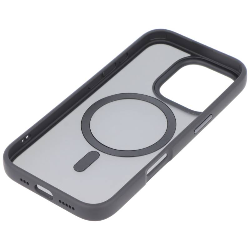 Hülle passend für Apple iPhone 16 Pro - schwarz transparent MagSafe Wireless Charging von AccuCell