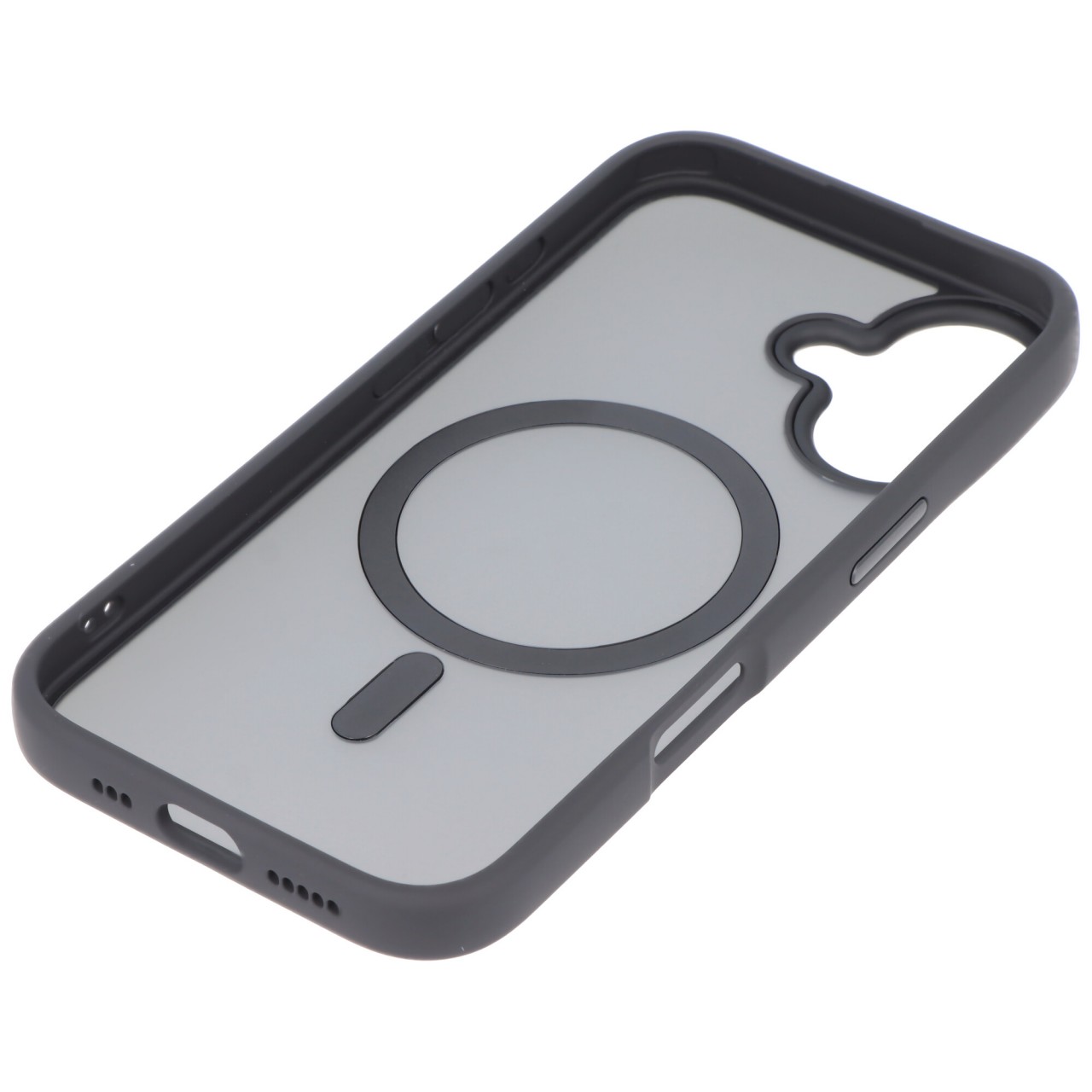Hülle passend für Apple iPhone 16 - schwarz transparent MagSafe Wireless Charging Hülle passend für Apple iPhone 16 - schwarz transparent MagSafe Wireless Charging von AccuCell