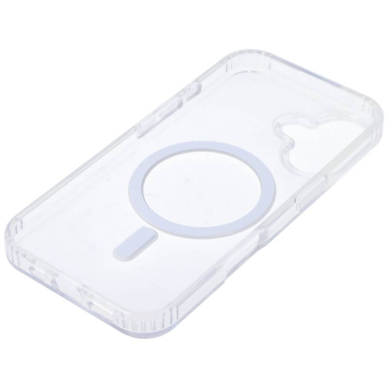 Hülle passend für Apple iPhone 16 - transparent MagSafe Wireless Charging von AccuCell
