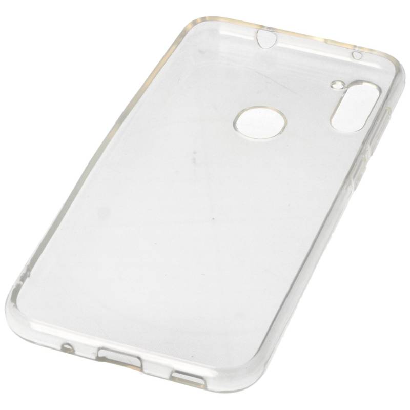 Hülle passend für Samsung Galaxy A11 - transparente Schutzhülle, Anti-Gelb Luftkissen Fallschutz Silikon Handyhülle robustes TPU Case von AccuCell