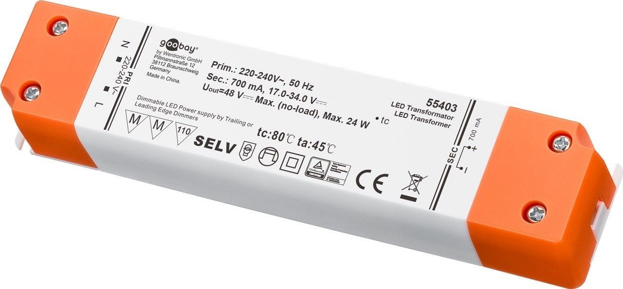 LED Konstantstrom-Trafo 700 mA CC für LEDs bis 24 W Gesamtlast LED Konstantstrom-Trafo 700 mA CC für LEDs bis 24 W Gesamtlast von AccuCell