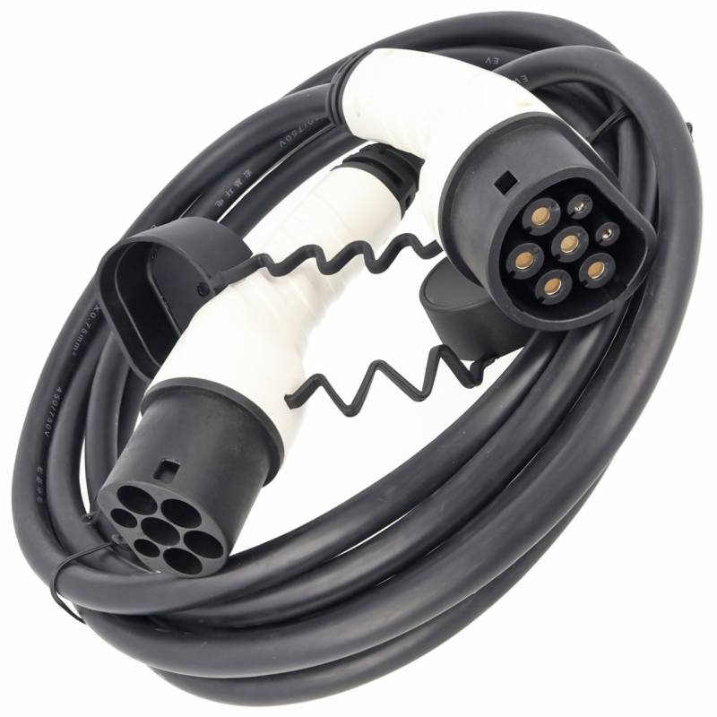 Ladekabel für Elektroautos Anschlussart Typ 2 auf Typ 2 EU Norm 62196 EV charging cable 2KG von AccuCell
