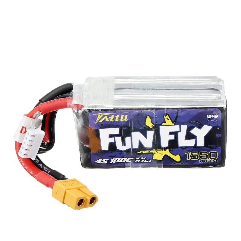 Li-Polymer-Akku 1550mAh 14.8V Burst 200C 4S XT60-Stecker für Modellbau, Drohne, Multicopter, Quadrocopter wie 4S1P von AccuCell