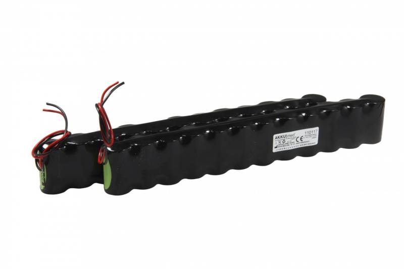 NC Akku passend für Hellige SMK 153/ 210/ 230/ 231 2 x 14,4 Volt -1,3 Ah CE Konform von AccuCell