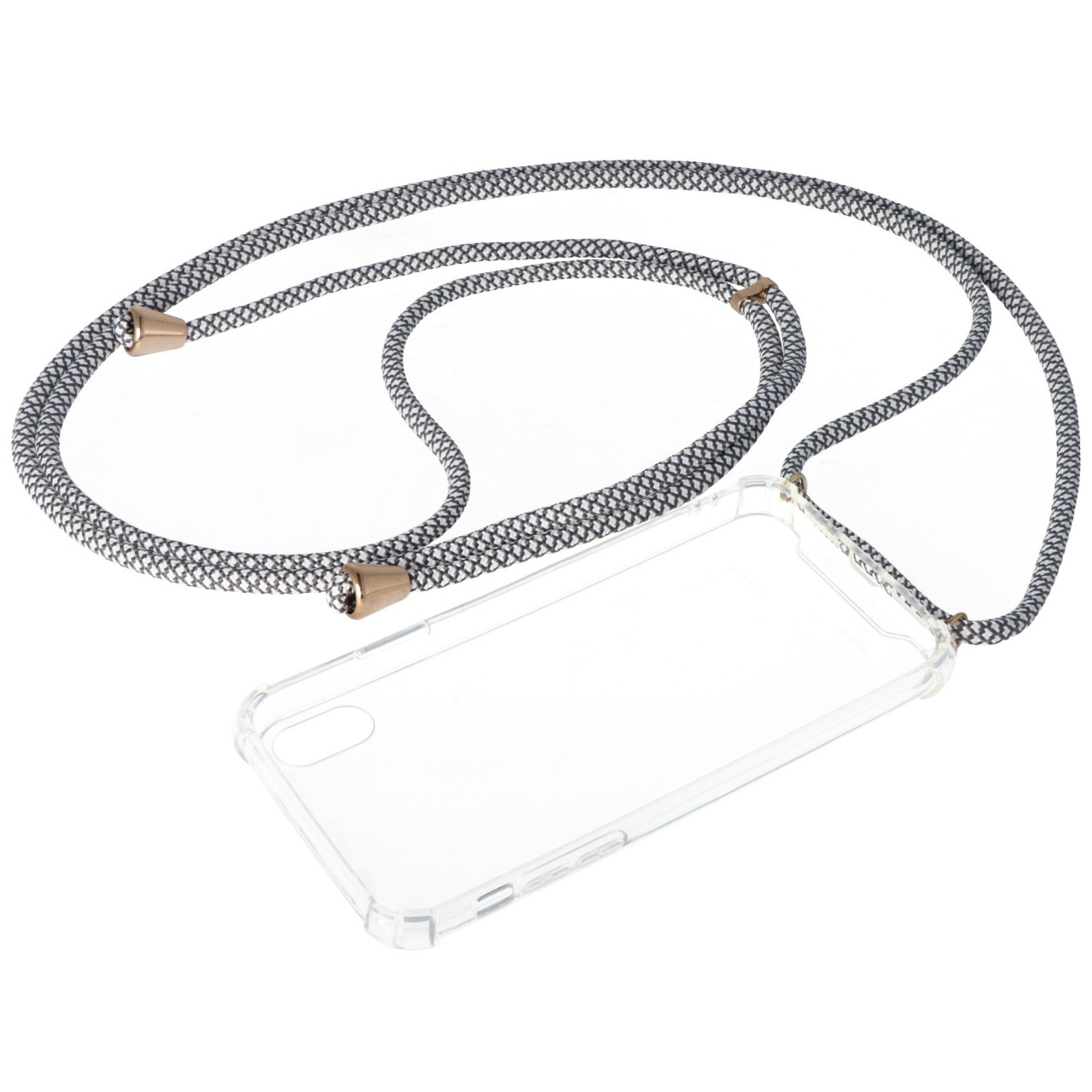 Necklace Case passend für Apple iPhone X, iPhone XS, Smartphonehülle mit Kordel grau,weiß zum Umhängen Necklace Case passend für Apple iPhone X, iPhone XS, Smartphonehülle mit Kordel grau,weiß zum Umhängen von AccuCell