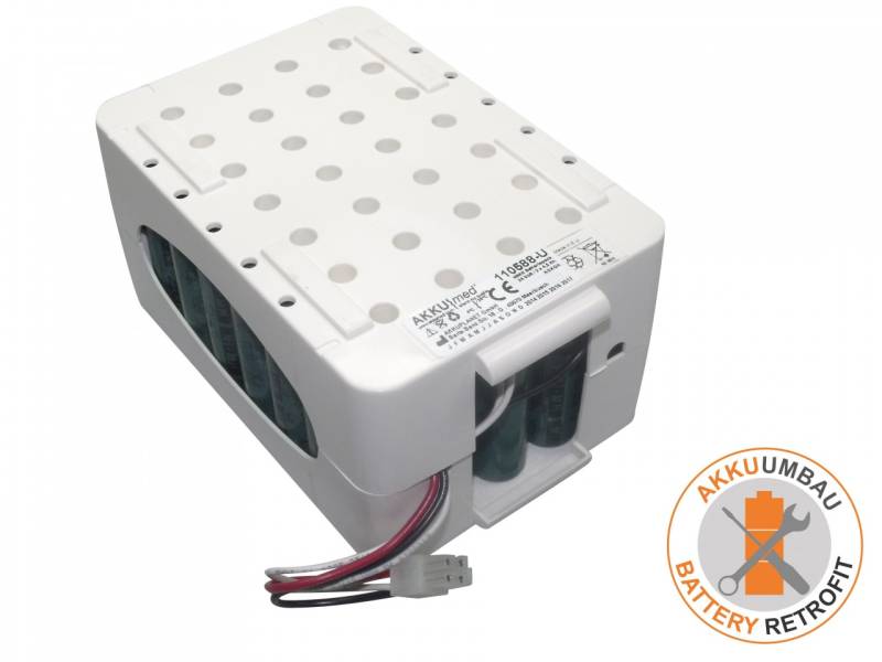 NiMH Akkuumbau passend für Air Liquide Medical System Taema Monnal T75 von AccuCell